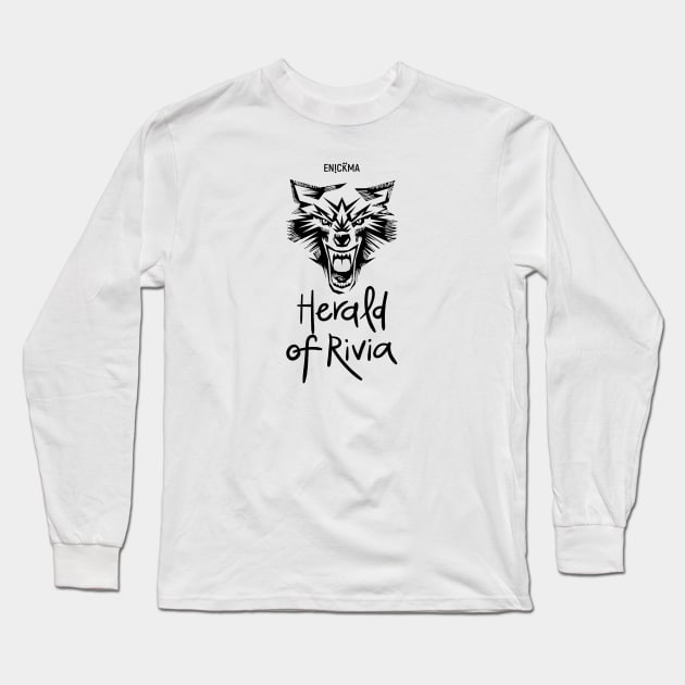 Herald of Rivia Long Sleeve T-Shirt by Enickma